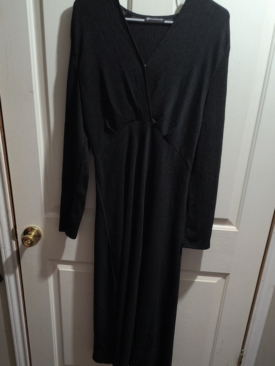 PrettyGarden Dresses & Skirts - Black V-Neck Long Sleeve Dress